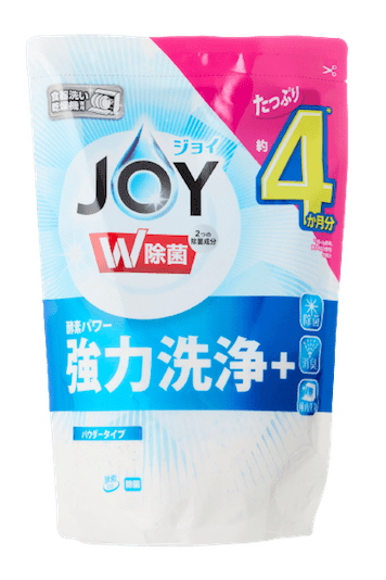 P&G ハイウォッシュ JOY ジョイ 除菌 パウダータイプ つめかえ 食洗機用洗剤 食洗機用洗剤おすすめ イメージ