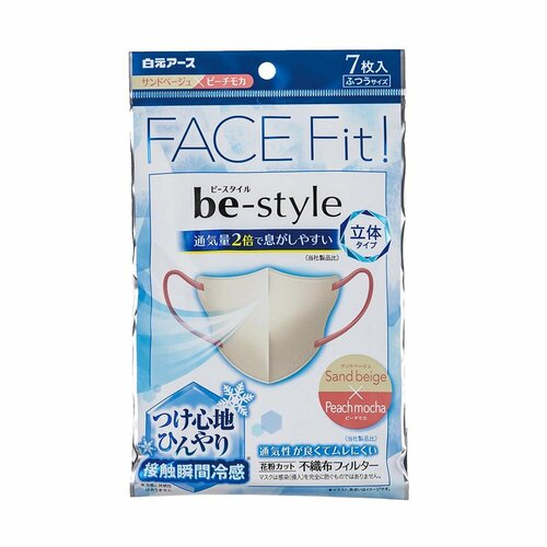 大きいサイズのマスクおすすめ 白元アース ビースタイル 立体冷感タイプ イメージ