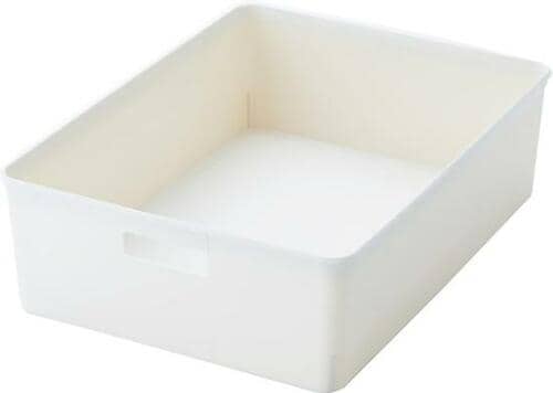 溜めすぎ注意なセリア「ラッセバスケット B5 アイボリー」 イメージ