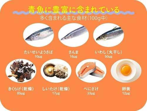 ビタミンDは魚やキノコ類に多く含まれている 鮭フレークおすすめ イメージ