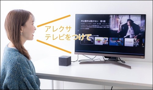 「アレクサ」の呼びかけでハンズフリー操作できる! Fire TV Cubeおすすめ イメージ