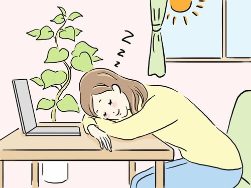 机で仮眠? ベッドで仮眠? 体にイイのはどっち? 体にいい睡眠習慣おすすめ イメージ