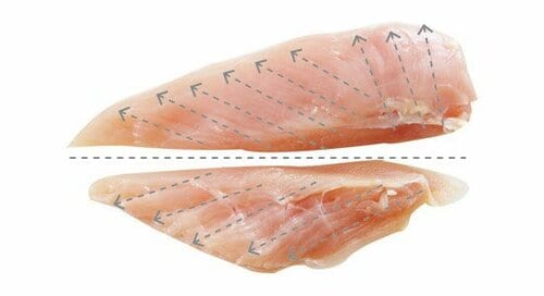 「繊維に沿ってうす切り」がしっとり仕上げの正解でした