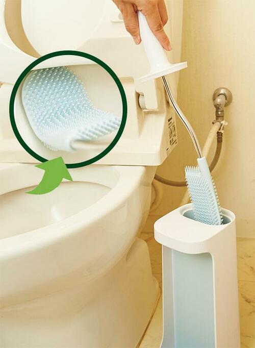 衛生的にも機能的にもナシ！ フレックスプラス トイレブラシ イメージ
