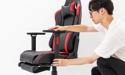 テスト4:調節箇所 ゲーミングチェアおすすめ イメージ