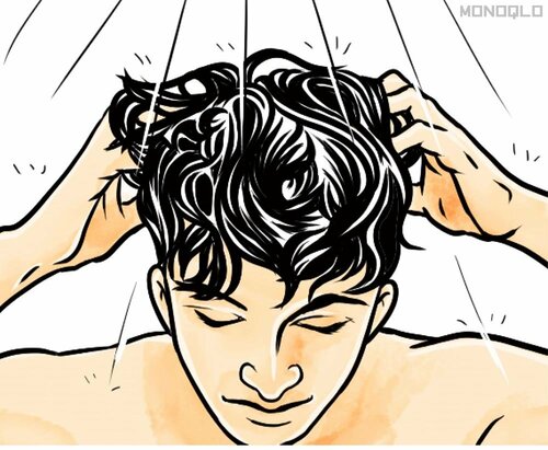 使い方3:水で落ちます 増毛パウダーおすすめ イメージ