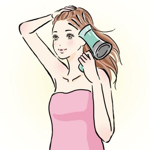 頭皮をいたわる乾かし方