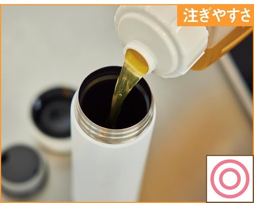 広めの口は飲み物を注ぎやすい 水筒おすすめ イメージ
