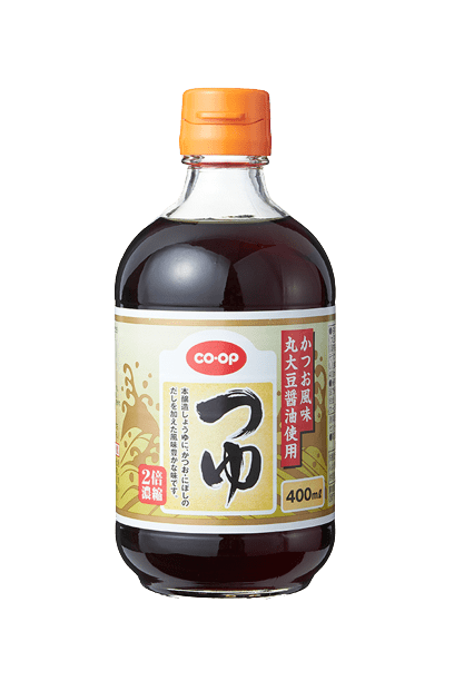 コープ「かつお風味 丸大豆醤油使用 つゆ」 めんつゆおすすめ イメージ