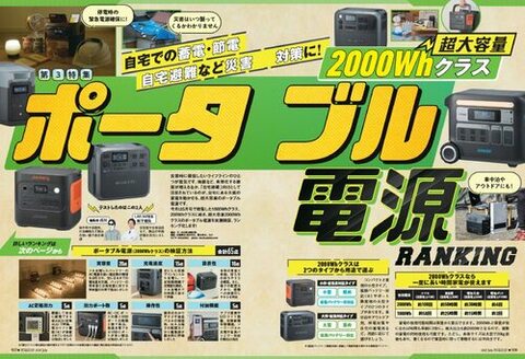 2025年】大容量ポータブル電源のおすすめランキング。2000Wh