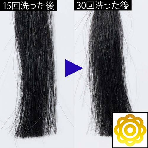 15回洗った後→30回洗った後 メンズ白髪染めおすすめ イメージ