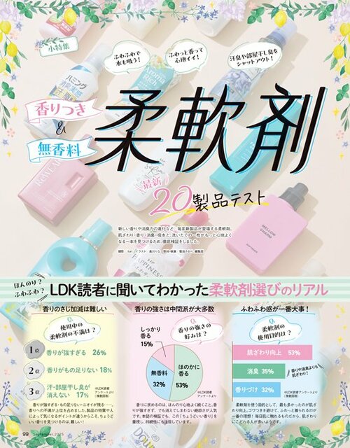 LDKが最新・定番の柔軟剤をテスト 柔軟剤おすすめ イメージ