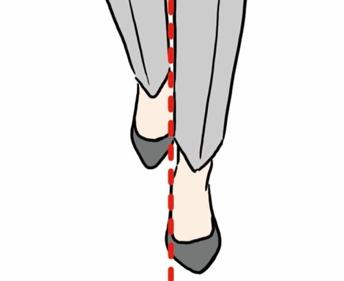 ポイント2:足指でしっかり蹴る パンプスおすすめ イメージ2
