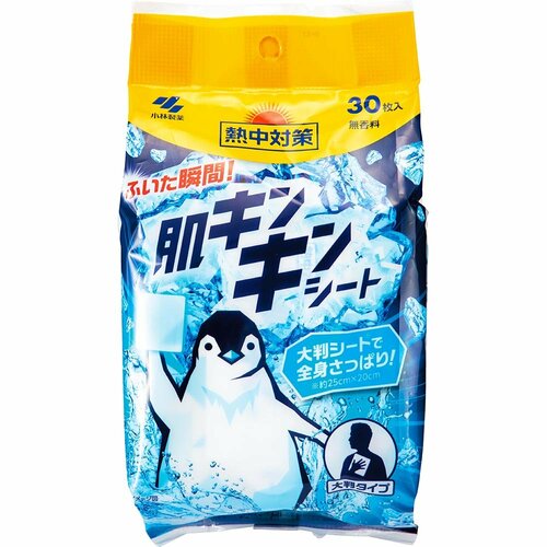 車の暑さ対策アイテムおすすめ 小林製薬 熱中対策 肌キンキンシート イメージ1