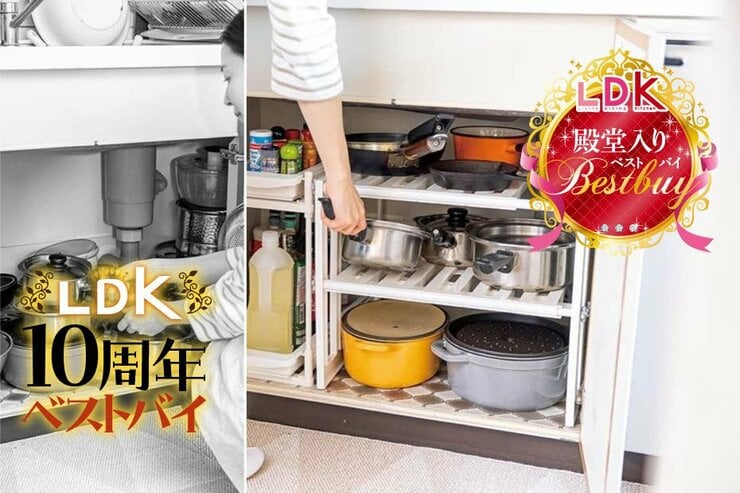 【LDK殿堂入り】どんなシンク下にも置ける！ ベルカの鍋ラックで調理効率が上がるんです