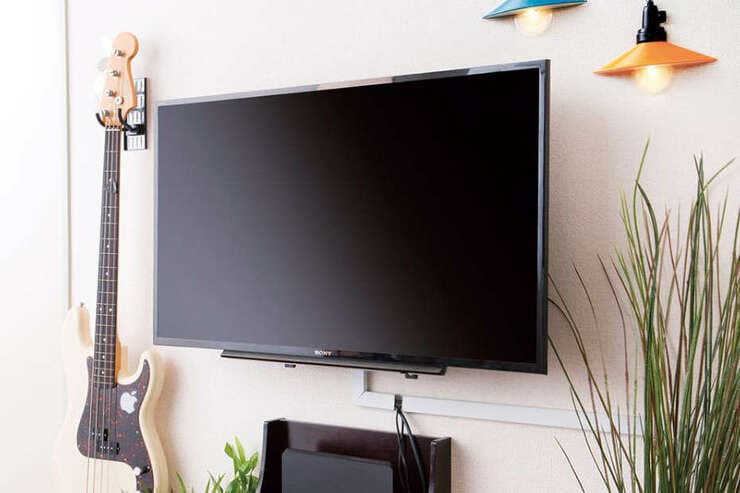 賃貸でもいけそう！ テレビを壁掛けできるおすすめのDIYアイテムは？のイメージ