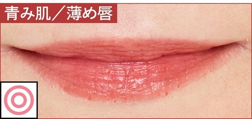 青み肌／薄め唇 色つきリップクリームおすすめ イメージ