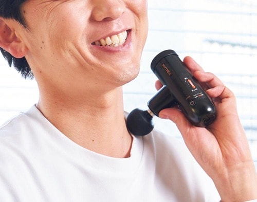 手ブレ控えめで扱いやすい ミニマッサージガンおすすめ イメージ