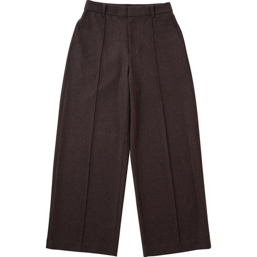 LDKベストバイ消耗品・雑貨おすすめ ユニクロ ブラッシュドジャージーワイドパンツ 38 DARK BROWN イメージ1
