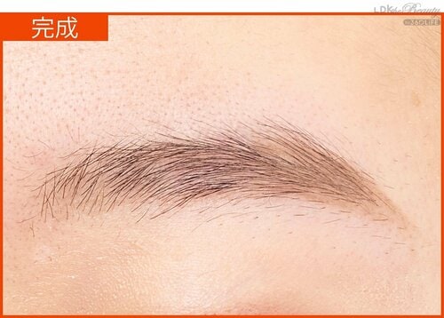 理想の形を基準に1mm以上外にある毛をカット イメージ