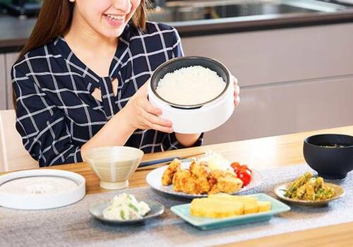 帰宅するとちょうどよく炊けてる! 自動計量IH炊飯器 SR-AXおすすめ イメージ