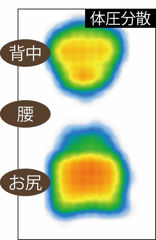 1:腰への負担を軽減する イメージ