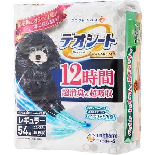 犬用ペットシーツおすすめ ユニ・チャーム デオシートPREMIUM 12時間 超消臭＆超吸収 レギュラー イメージ