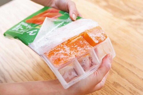 鮮度キープの冷凍キューブ