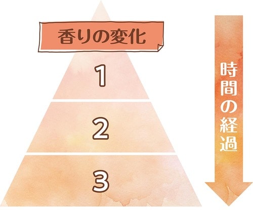 選び方2：香りの変化で選ぶ 金木犀の香水おすすめ イメージ