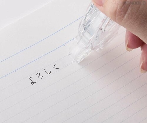 軽い力でサクッと消せる! 白い紙におすすめ 修正テープおすすめ イメージ