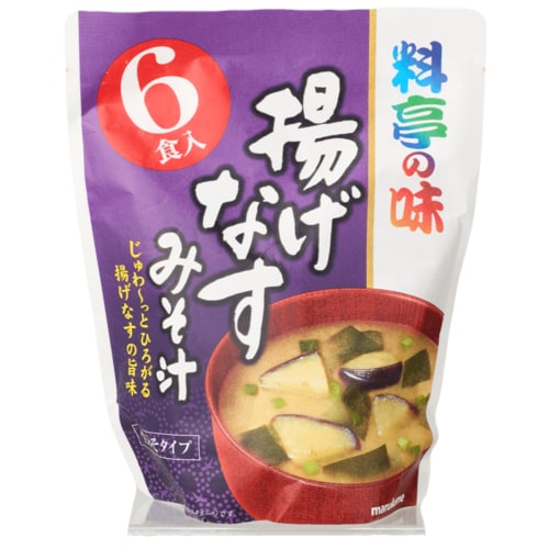 インスタント味噌汁おすすめ マルコメ お徳用 料亭の味 揚げなすみそ汁 イメージ1