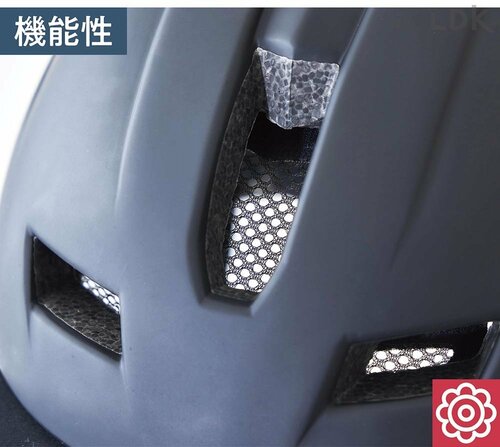通気孔はメッシュ付きで作りがいい おしゃれな自転車用ヘルメットおすすめ イメージ