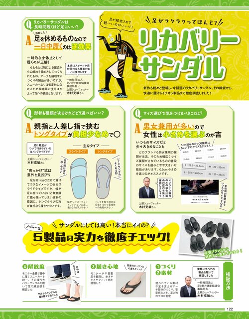 雑誌『LDK the Beauty』が話題のリカバリーサンダルをテスト リカバリーサンダルおすすめ イメージ