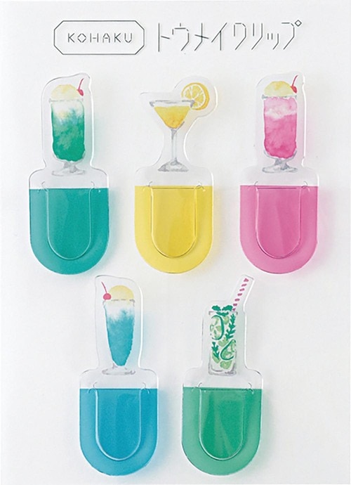 挟むたびにときめく透明感 グリーンフラッシュ「 KOHAKU トウメイクリップ」 イメージ
