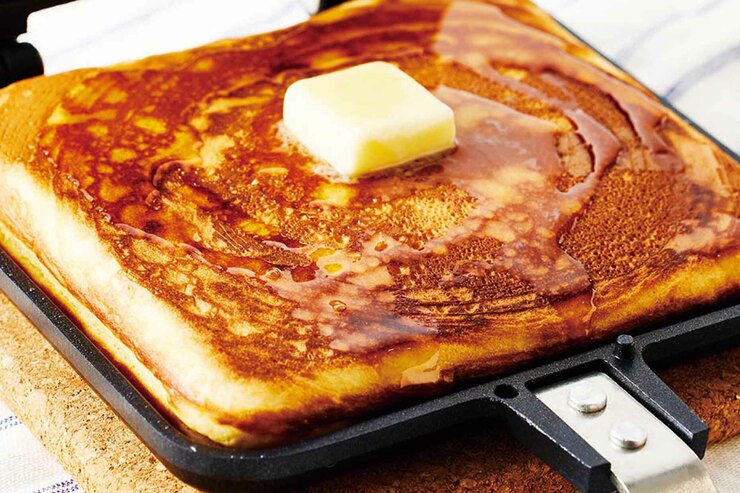 夏休みのおやつにいかが？ダイソーの「ホットサンドメーカー」でホットケーキ♡