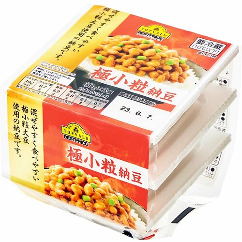 トップバリュベストプライス「極小粒納豆」 安い納豆おすすめ イメージ