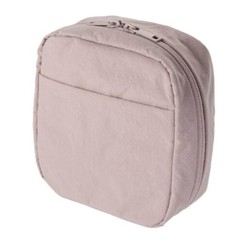 無印良品のおすすめおすすめ 無印良品 リンクルナイロン 大きく開くスクエアポーチ イメージ1