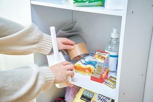 棚に前置きする