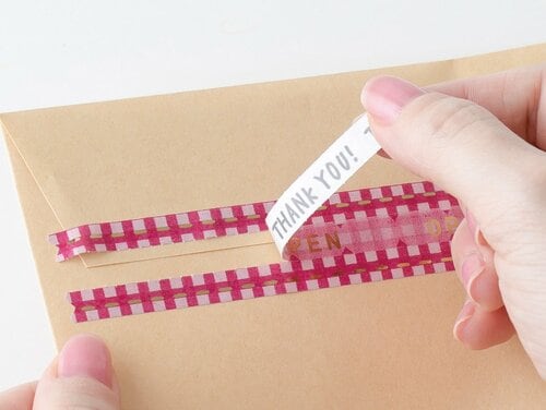 封を開けられるマスキングテープを使う イメージ