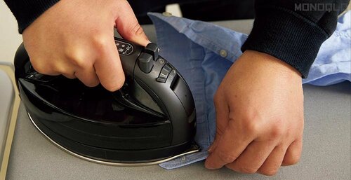 ステップ1:袖 スチームアイロンおすすめ イメージ