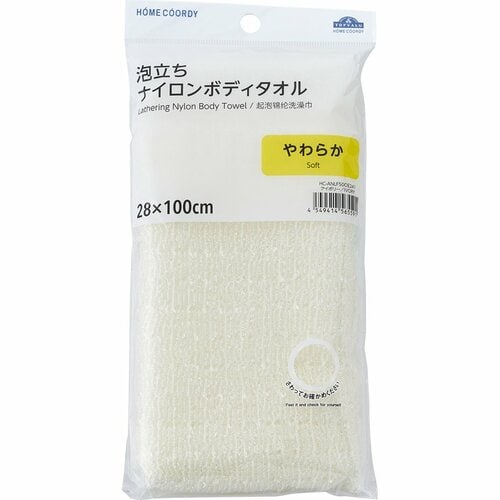 ボディタオルおすすめ イオン ホームコーディ 泡立ちボディタオル やわらか イメージ1