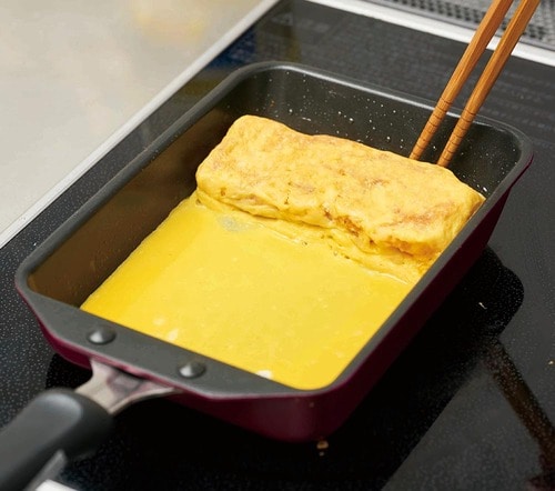 ササッとおいしい卵焼きが完成 卵焼き器・卵焼きフライパンおすすめ イメージ