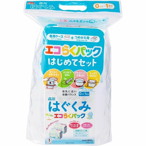 粉ミルクおすすめ 森永乳業 はぐくみ エコらくパック はじめてセット イメージ1