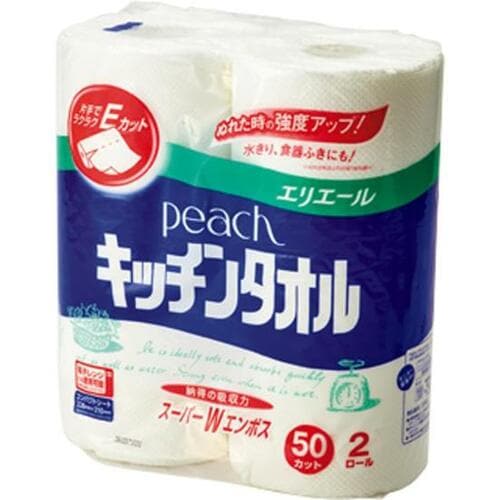 大王製紙:エリエール peach キッチンタオル:キッチン消耗品