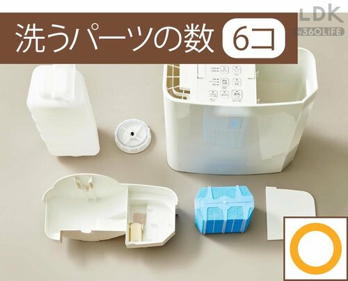 お手入れのしやすさ：◯ 安い加湿器おすすめ イメージ