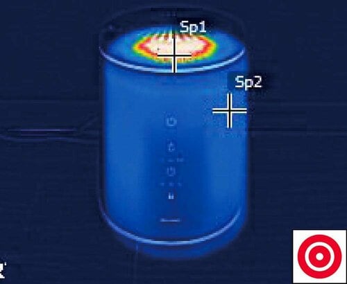 【表面温度】吹き出し口以外はほぼ変化なし 寝室用加湿器おすすめ イメージ