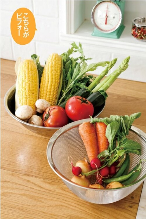 ステンレスのボウルをホーローに替えるだけで カフェっぽいおしゃれキッチンに! イメージ3