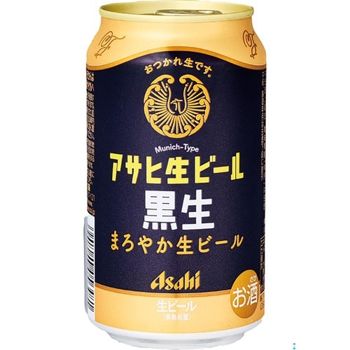 おすすめ アサヒビール アサヒ生ビール 黒生 350ml×24本 イメージ