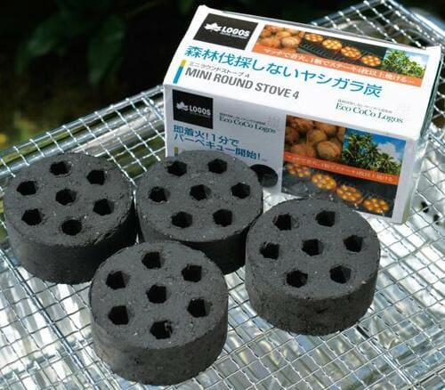 ロゴス:エコココロゴス ミニラウンドストーブ4:炭