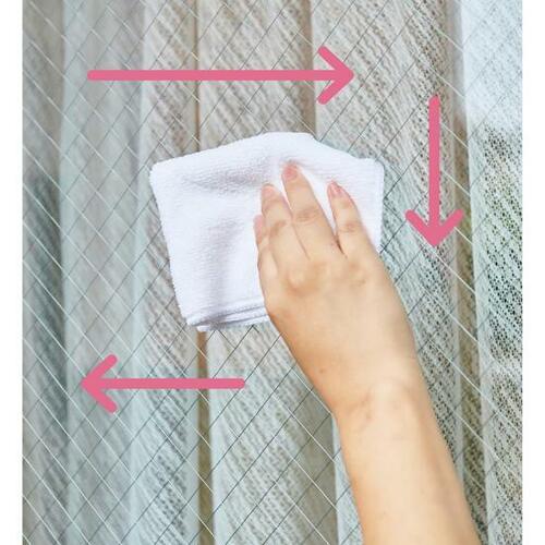 STEP6：水切りの線を拭き取る イメージ